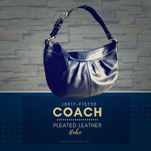 Coach Pleated Leather Hobo
